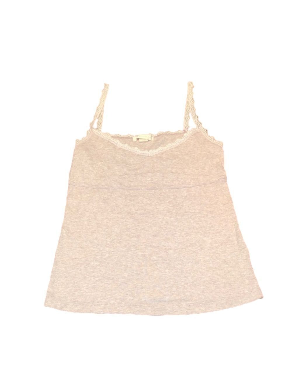 VICTORIA’S SECRET Sexy Taupe Tank w/ Lace straps S